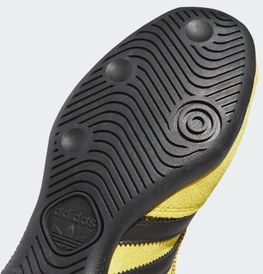 (Women) Adidas Handball Spezial Low Profile Sneakers Yellow/Core Black/Gold Metallic KJ3627 1