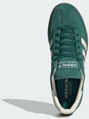 (Women) Adidas Handball Spezial Sneakers Collegiate Green/Cream White/Gum IH1509 Details for (Women) Adidas Handball Spezial Sneakers Collegiate Green/Cream White/Gum IH1509