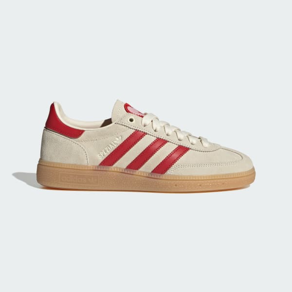 (Women) Adidas Handball Spezial Sneakers Cream White/Better Scarlet/Sandy Pink KH9044
