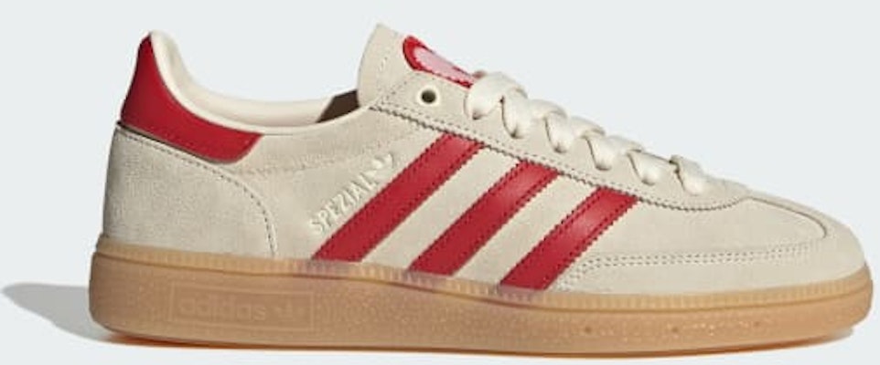 (W) 阿迪达斯 Handball Spezial 休闲鞋 奶油白/猩红红/沙粉色 KH9044 Buy (W) 阿迪达斯 Handball Spezial 休闲鞋 奶油白/猩红红/沙粉色 KH9044