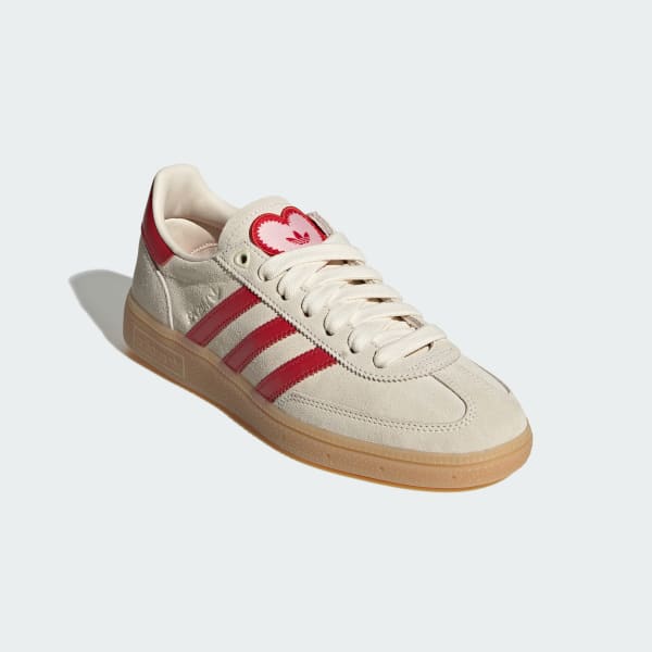 Shop (W) 阿迪达斯 Handball Spezial 休闲鞋 奶油白/猩红红/沙粉色 KH9044