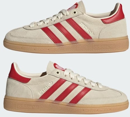 (W) 阿迪达斯 Handball Spezial 休闲鞋 奶油白/猩红红/沙粉色 KH9044 Sizing (W) 阿迪达斯 Handball Spezial 休闲鞋 奶油白/猩红红/沙粉色 KH9044