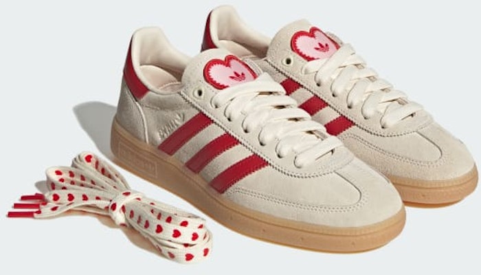 (W) 阿迪达斯 Handball Spezial 休闲鞋 奶油白/猩红红/沙粉色 KH9044 Cheap (W) 阿迪达斯 Handball Spezial 休闲鞋 奶油白/猩红红/沙粉色 KH9044