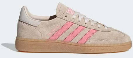 (Women) Adidas Handball Spezial Sneakers Crystal Linen/Pink Spark/Wonder White IH1501 (Women) Adidas Handball Spezial Sneakers Crystal Linen/Pink Spark/Wonder White IH1501