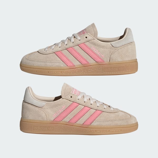 Cheap (W) Adidas Handball Spezial Crystal Linen/Pink Spark/Wonder White Sneakers IH1501