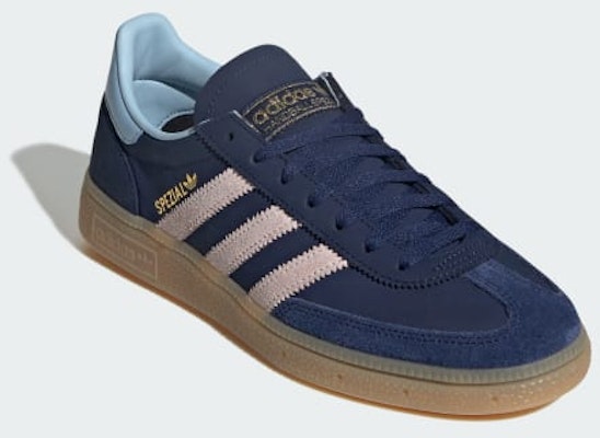 (Women) Adidas Handball Spezial Sneakers Dark Blue/Wonder Quartz/Clear Sky JR0851 Purchase (Women) Adidas Handball Spezial Sneakers Dark Blue/Wonder Quartz/Clear Sky JR0851