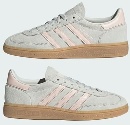 (W) Adidas Handball Spezial Sneakers Orbit Grey/Wonder Quartz/Gum Heren/Dames JR3629 1