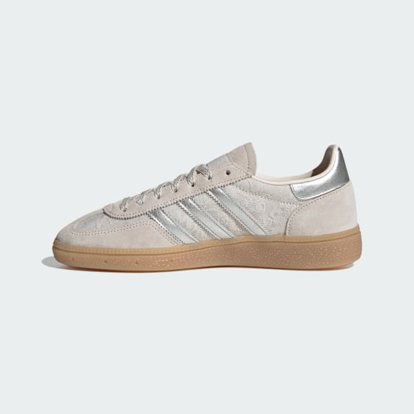 Sizing (W) 阿迪达斯 Handball Spezial W 女款运动鞋 珍珠白/银色/粉白 KK0434