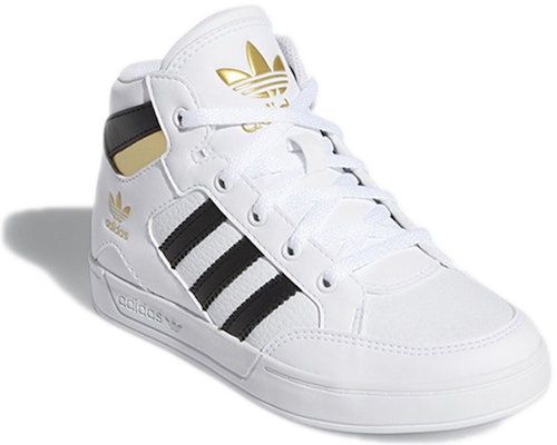 (W) adidas Hard Court High J 'Putih Emas' FV5734 Lookbook (W) adidas Hard Court High J 'Putih Emas' FV5734