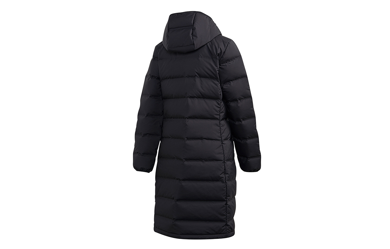 Lookbook (W) 阿迪达斯Helionic黑色连帽长款羽绒冬季外套 FT2574