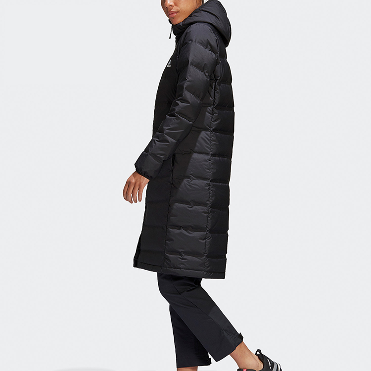 Details for (W) 阿迪达斯Helionic黑色连帽长款羽绒冬季外套 FT2574