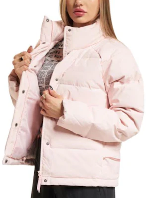 (W) 阿迪达斯Helionic粉色羽绒夹克,立领拉链设计 IX8864 Purchase (W) 阿迪达斯Helionic粉色羽绒夹克,立领拉链设计 IX8864