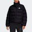 Shop (W) adidas Helionic Rlx Jaket Musim Sejuk Minimalis Hitam Puffer FT2563