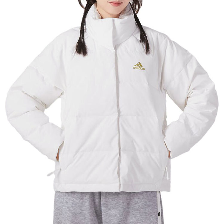 Shop (W) adidas Helionic 純色白色羽絨外套 IK3195