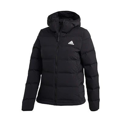 (Women) Adidas Helionic Solid Outdoor Hooded Winter Down Jacket Black FT2577