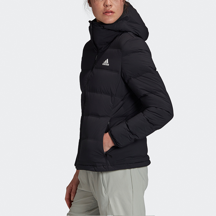 Details for (W) 阿迪达斯 Helionic 户外连帽冬季羽绒夹克 黑色 FT2577