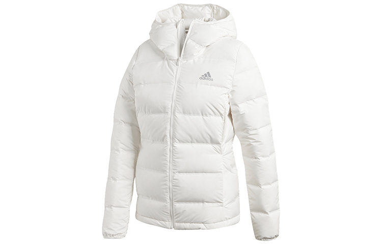 (Women) adidas Helionic Winter Hooded Down Jacket Bright White BQ1927
