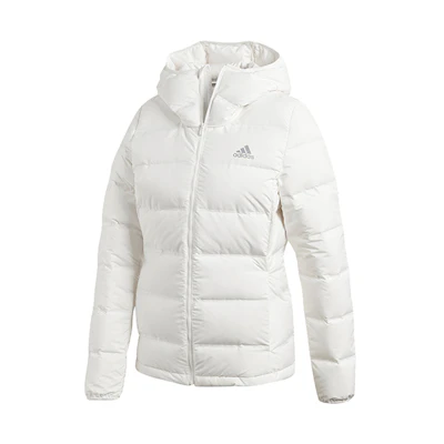 (Women) adidas Helionic Winter Hooded Down Jacket Bright White BQ1927