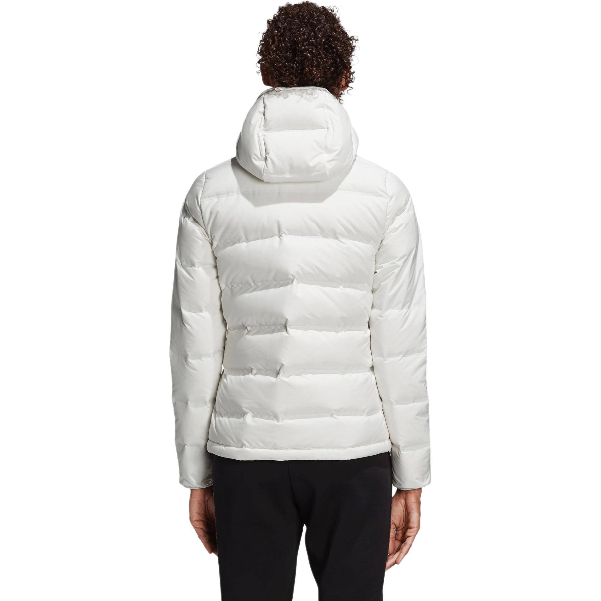 (Women) adidas Helionic Winter Hooded Down Jacket Bright White BQ1927 圖 5