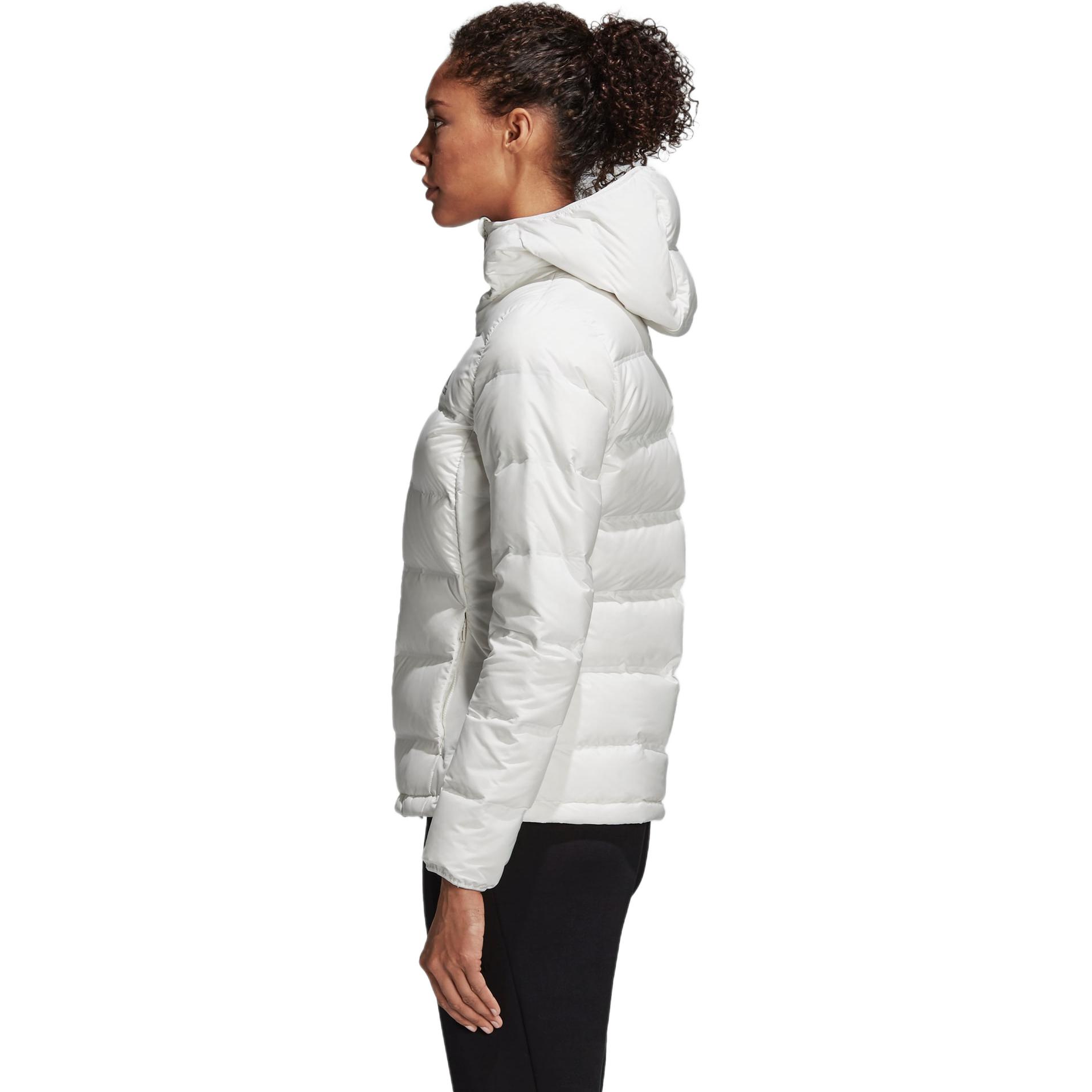 (Women) adidas Helionic Winter Hooded Down Jacket Bright White BQ1927 圖 6