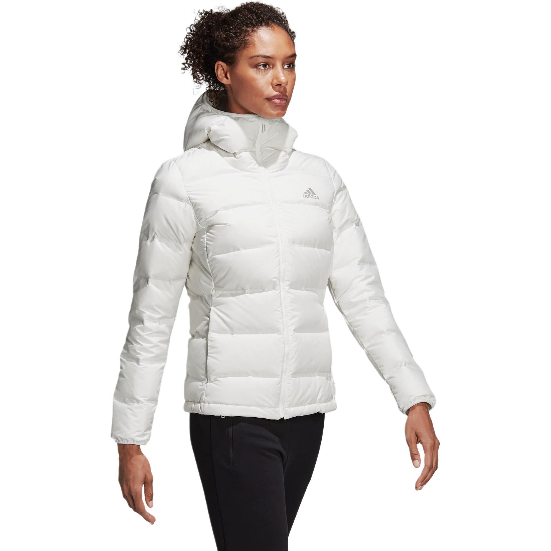 (Women) adidas Helionic Winter Hooded Down Jacket Bright White BQ1927 圖 7
