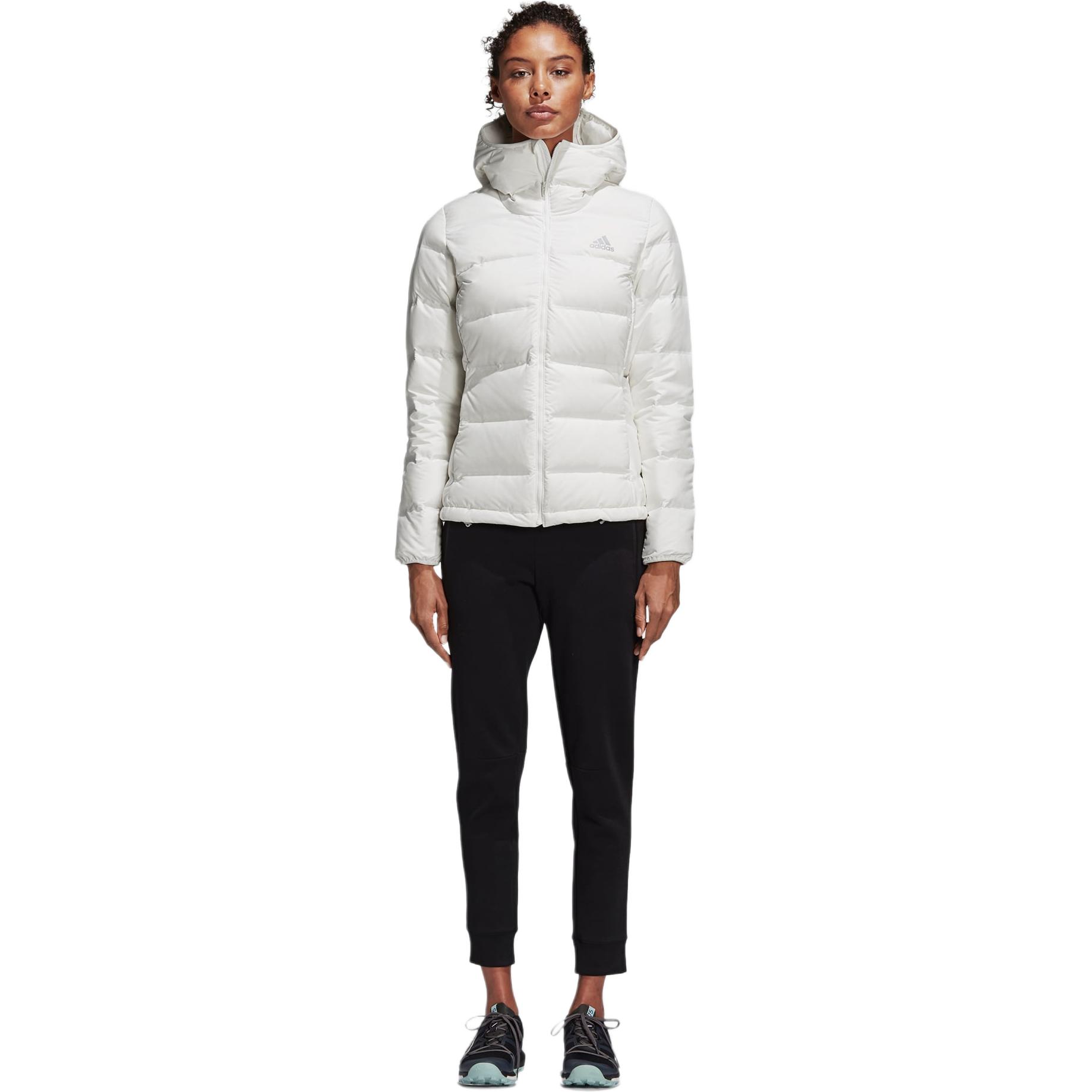 (Women) adidas Helionic Winter Hooded Down Jacket Bright White BQ1927 圖 8