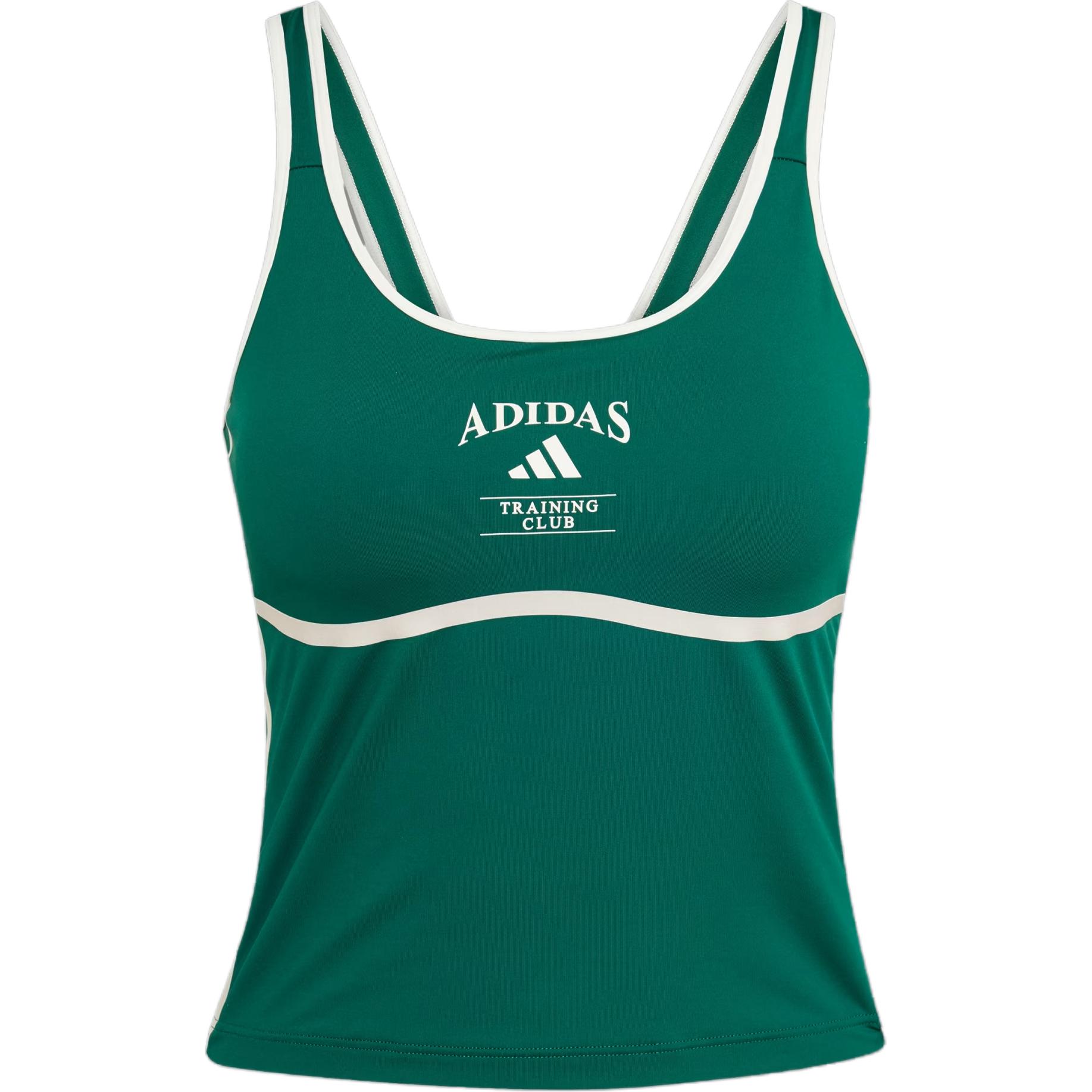 (Women) adidas Heritage CLIMACOOL Tank Top Green/Chalk White Fitness Wear JG6155