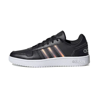 (W) adidas Hoops 2.0 'Black Tactile Gold Metallic'