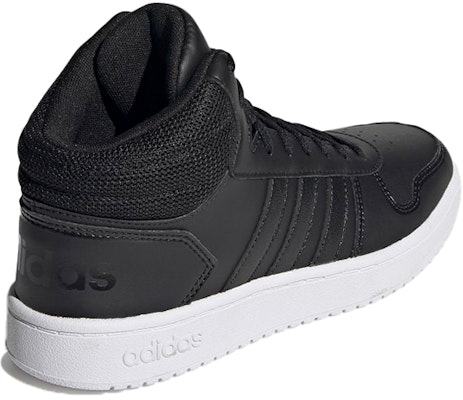 (W) adidas Hoops 2.0 Mid 'Core Black' Hitam Inti FY6022 Shop (W) adidas Hoops 2.0 Mid 'Core Black' Hitam Inti FY6022