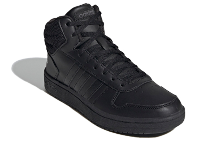 Lookbook (W) adidas Hoops 2.0 Mid 'Core Black Grey' Hitam Abu' FW4497