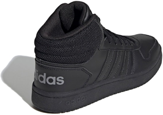 (W) adidas Hoops 2.0 Mid 'Core Black Grey' Hitam Abu' FW4497 Shop (W) adidas Hoops 2.0 Mid 'Core Black Grey' Hitam Abu' FW4497