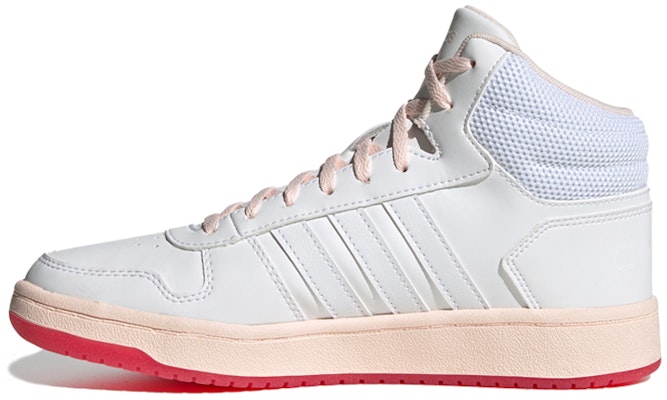 (W) adidas Hoops 2.0 Mid 'Putih Power Pink' FW9355 Buy (W) adidas Hoops 2.0 Mid 'Putih Power Pink' FW9355