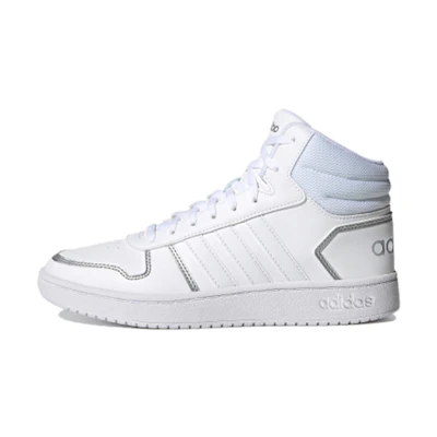 (W) adidas Hoops 2.0 Mid 'White Silver Metallic'