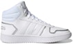 Order (W) adidas Hoops 2.0 Mid 'Putih Perak Metalik' FY6023
