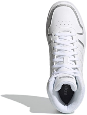 (W) adidas Hoops 2.0 Mid 'Putih Silver Metalik' FY6023 Purchase (W) adidas Hoops 2.0 Mid 'Putih Silver Metalik' FY6023