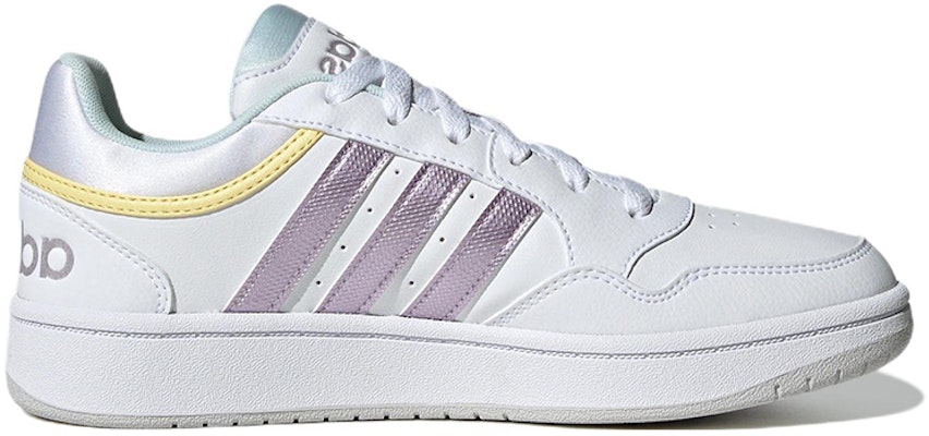 (Women) adidas Hoops 3.0 'White Matte Purple Metallic' GX1806 Order (Women) adidas Hoops 3.0 'White Matte Purple Metallic' GX1806