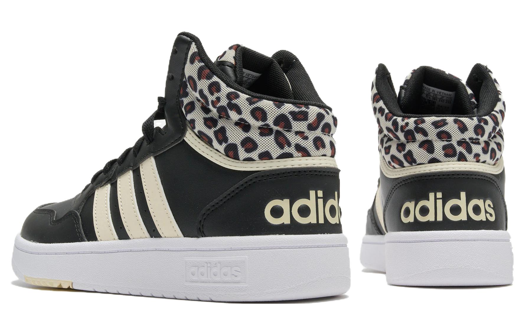 Lookbook (W) adidas Hoops 3.0 Mid 'Cheetah Hitam' IG7895