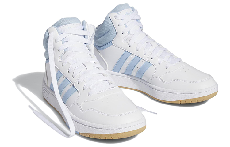 Lookbook (W) adidas Hoops 3.0 Mid 'Blanco Cielo Claro Goma' IF5321