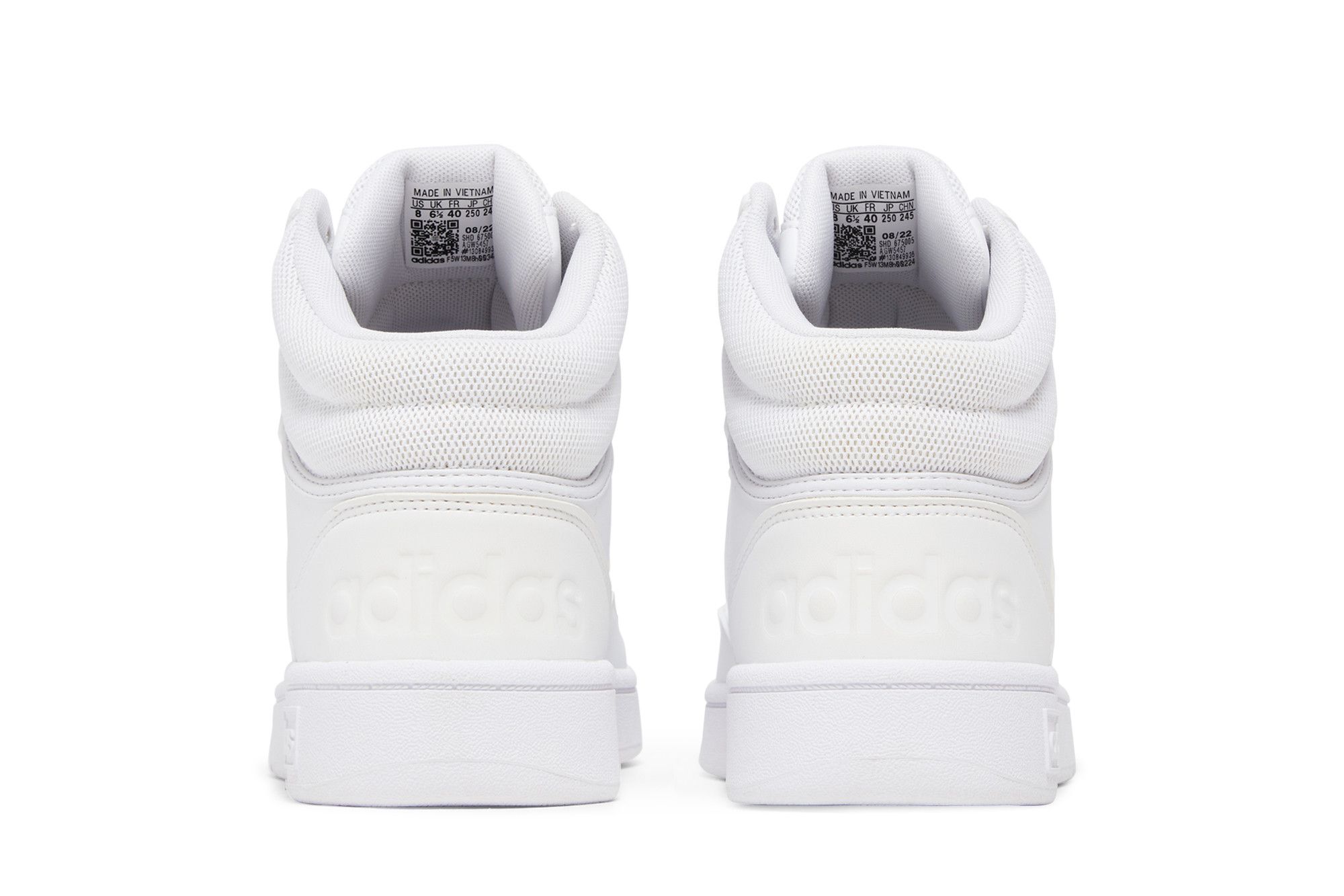 Details for (W) adidas Hoops 3.0 Mid ''Weiß Dash Grau'' GW5457