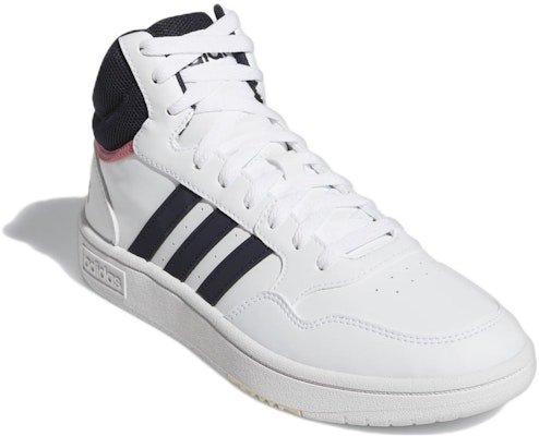 (Women) adidas Hoops 3.0 Mid 'White Rose Tone' GW5455 Lookbook (Women) adidas Hoops 3.0 Mid 'White Rose Tone' GW5455