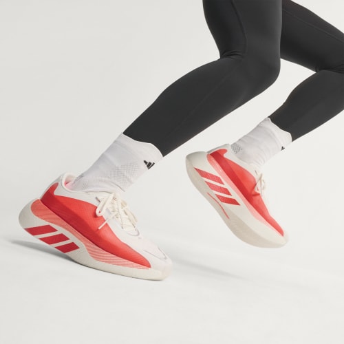 Lookbook (W) adidas Hyperboost Edge 慢跑鞋 白/太陽紅/太陽紅 KI4406