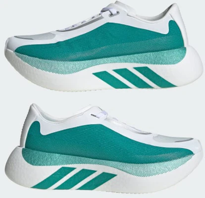 (W) adidas Hyperboost Edge Sneakers Cloud White/Equipment Green/Zero Metallic KI1915 1