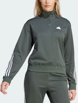 (W) 阿迪达斯经典绿条纹复古套头夹克外套 IT4825 Lookbook (W) 阿迪达斯经典绿条纹复古套头夹克外套 IT4825