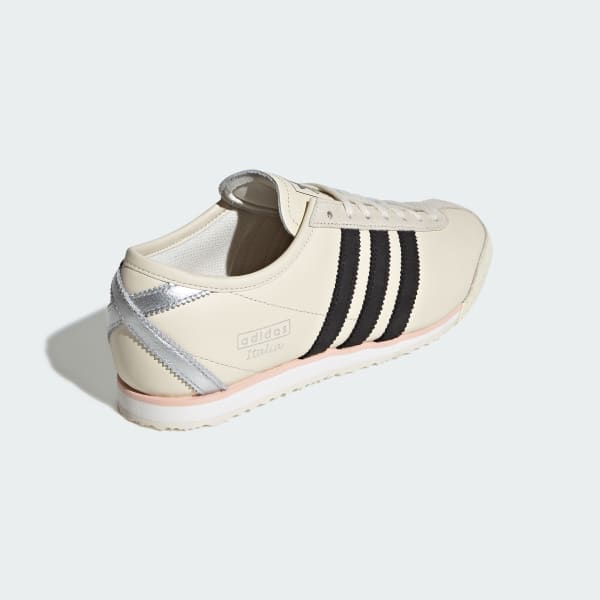 Details for (W) adidas Italy 70s Retro Kasut Krim Putih/Hitam Teras/Perak Metalik IH6666