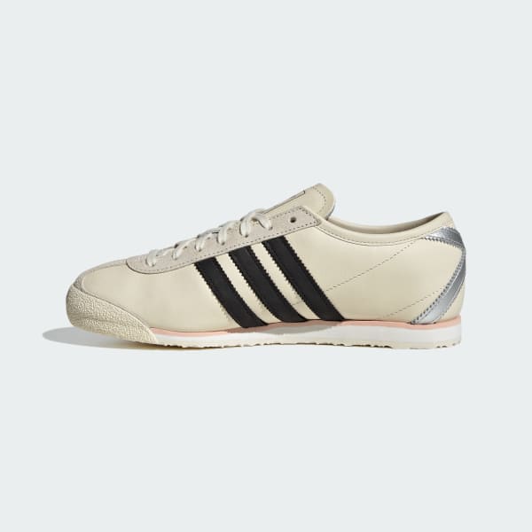 Sizing (W) adidas Italy 70s Retro Kasut Krim Putih/Hitam Teras/Perak Metalik IH6666