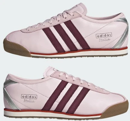 (W) 阿迪达斯意大利70年代复古风粉色/酒红色/金属金 IH6667 Sizing (W) 阿迪达斯意大利70年代复古风粉色/酒红色/金属金 IH6667