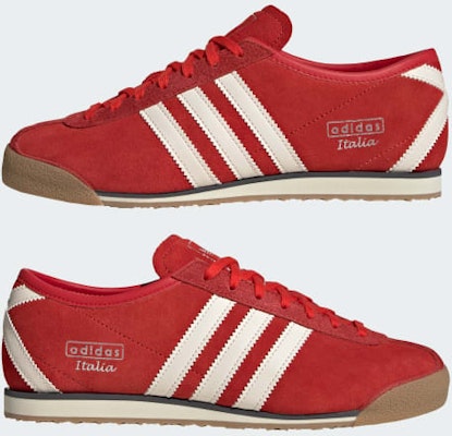(Women) Adidas Italy 70s Vintage Collection Red/Cream White/Silver Metallic JQ6927 Sizing (Women) Adidas Italy 70s Vintage Collection Red/Cream White/Silver Metallic JQ6927