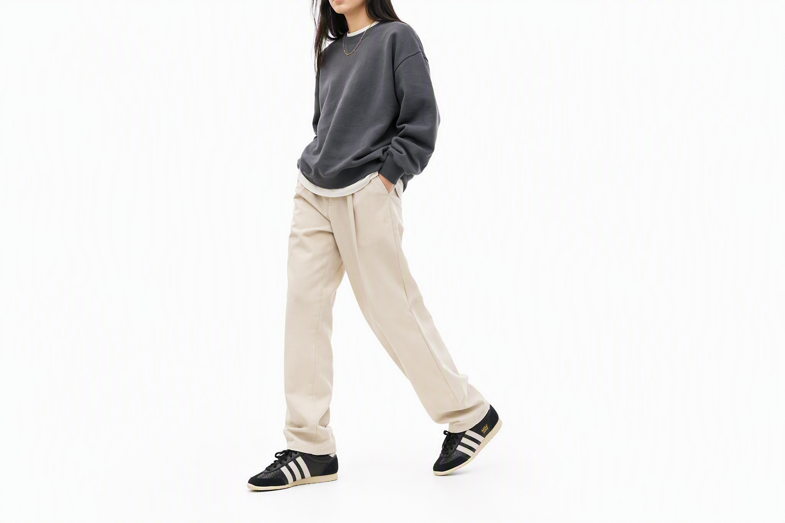 Order (W) 阿迪达斯 日本款 '黑白色' IH5490