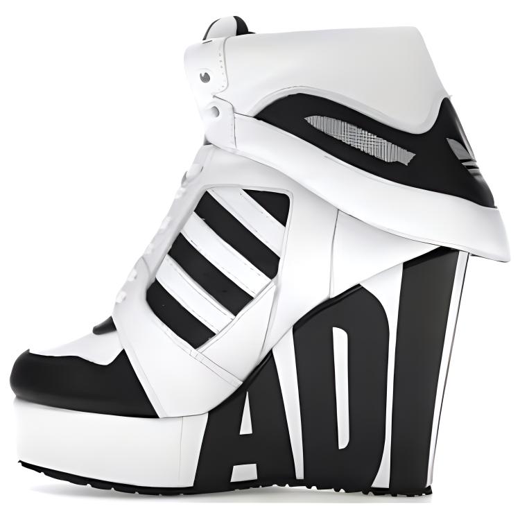 Buy (Women) adidas Jeremy Scott Streetball Platform 'White Black' M29006
