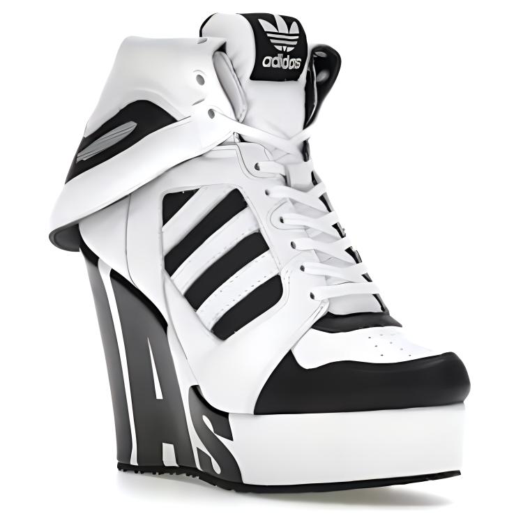 Lookbook (Women) adidas Jeremy Scott Streetball Platform 'White Black' M29006